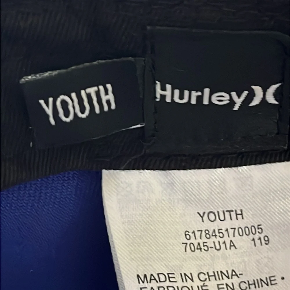 NWOT HURLEY BASEBALL HAT CAP ADJUSTABLE BLUE OSFM